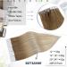 Easyouth Tape Extensions | Real Hair Balayage Tape In Extensions | Remy Hair | Mittelbraun Mix Honeyblond & Platinblond | 12 Inch 30g #62760 - Buy Online on GoSupps.com