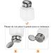 sourcing map Solvent Alcohol Dispensers 100ml(3.4oz) Push Down Liquid Dispenser Pump Bottle with Sealing Stainless Steel Lid for Acetone Cleanser Polish Remover White 100ml White - Buy Online on GoSupps.com