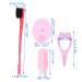 Pink Hair Dressing Curler & Face Cleaning Brush Set - Women s Beauty Essentials | Eyebrow & Eyelash Assistant - Buy Online on GoSupps.com