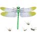 Siopob Fly Repeller Pendant Dragonfly Shape Lifelike Gnat Trapper Realistic Fly Trap Portable Safe Harmless Gnat C-atcher Fly Repeller for Camping Fishing Climbing Outings Hiking 14cm Dragonfly Green Brooch - Buy Online on GoSupps.com