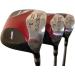 Senior Men's iDrive Red Square Anti-Slice Draw Fairway Wood Set - 3, 5, 7 - Right Handed Senior Flex - Black Pro Velvet Grips - Buy Online on GoSupps.com
