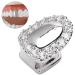 Single Tooth Bling Accessory - Silver Teeth Decoration for Halloween Party & Show - International Shipping Available - Buy Online on GoSupps.com