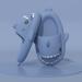 ChayChax Shark Slides - Unisex Summer Slippers & Beach Sandals for Women Men & Children | EU 40/41 | Stylish & Comfortable Blue Bath Shoes - Buy Online on GoSupps.com