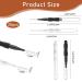 20 PCS Micro Eyebrow & Eyelash Brush Set with Cap - Brow Lamination, Extensions, and Cleaning - Buy Online on GoSupps.com