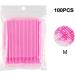100 PCS Pink Disposable Micro Applicator Brushes for Eyelash Extensions and Makeup Application - Buy Online on GoSupps.com