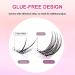 Bluesmurfs Self Adhesive Individual Lashes | Reusable No Glue Fake Eyelashes Clusters - Easy to Use Natural Eye Lashes I01 - Buy Online on GoSupps.com