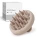 ZMCLG scalp massage brush shampoo brush silicone scalp massage brush for peeling and head massage wet & dry scalp massager reduced scales beige