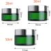 Zeoabsy 4-Piece 30ml Green Glass Cream Box with Silver Screw Lid - Cosmetic Ointment Pots & Spatulas for Gels & Creams - Perfect for International Shipping - Buy Online on GoSupps.com