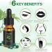 Castor Oil Hair Growth Oil Pure Cold Pressed Castor Oil for Eyelashes Eyebrows Lash Nail Hair Growth Serum Eyebrow Growth Serum Lash Oil with Eyelash Brush Skin Care Ricin Oil (10ml) 10ml  - Buy Online on GoSupps.com