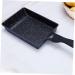 HOMSFOU 3pcs Omelet Pan Cooking Pan Skillet Egg Cooker Pan Tamagoyaki Sandwich Toaster Maker Nonstick Frying Pan Steak Frying Pan Aluminum Alloy + Square Pan Grill Plate 36.5x15cmx3pcs Blackx3pcs - Buy Online on GoSupps.com