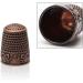 Adjustable Metal Sewing Thimble Finger Protector Set | 4 Piece Hand-Working Needlework Fingertip DIY Sewing Tools - Buy Online on GoSupps.com