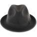 Belfry Trilby Vintage Style Dress Fedora Hat, 100% Pure Wool Felt - Black/Grey/Navy/Brown/Pecan - Large - Buy Online on GoSupps.com