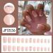 SINLOV Short Medium Square Fake Nails Crystal Glossy Press on False Nails Pink Nude Ballerina Artificial Finger Nails French Full Cover False Nails for Women and Girls - Buy Online on GoSupps.com