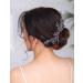 Deniferymakeup Bridal Hair Comb Sparkly Crystal Wedding Comb Bridal Hair Clip Colorful Hair Pin Party Wedding Hair Accessory for Brides (Blue) - Buy Online on GoSupps.com