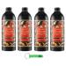 Tesori d'Oriente Bagno Lot de 4 bains moussants l'huile de Tsubaki pour rituels japonais purifient la peau et nourrissent et hydratent 500 ml + porte-cl s Beni Culinari