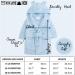 Soft Plush Hooded Unisex Bathrobe for Baby Boys & Girls (6-24 Months) - Blue Flannel Fleece - Buy Online on GoSupps.com