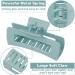 12 Pcs Large Hair Claw Clips - Non Slip Big Clips for Thick & Thin Hair - Rectangle & Square Jaw Clips for Women - Buy Online on GoSupps.com