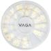 VAGA 120 Gold Metal Nail Art Decorations, 12 Designs - Manicure Gems Wheel - Buy Online on GoSupps.com