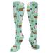 Bernhardiner dog pattern cactus cactus compression socks for women & men circulation 15-20 mmHg is the best support for sporty running cycling