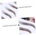 DOITOOL 4pcs Stimulation Like Imitation Women Girl Female Grooming Shaper Sticker Eyebrow Brow D Makeup 21x15cm Brown - Buy Online on GoSupps.com