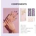 NAILOG Semi Cured Gel Nail Strips 34 pcs Salon-Quality Gel Nail Stickers Long Lasting Nail Wraps for Women with Soft Gel Finish Constellation - Buy Online on GoSupps.com