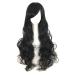 MapofBeauty 32" Long Hair Spiral Curly Cosplay Costume Wig (Black)