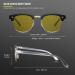 Rutony Night Vision Blue Light Glasses 3 Pack - Yellow Tint Lens for Night Driving - Matte Black/Clear/Tea - Men Women Nighttime Sunglasses - Buy Online on GoSupps.com