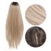 Front Lace Wig with Bangs - Long Straight Blonde 70cm Synthetic Heat-Resistant Hair Wig for Women | International Shipping Available - Buy Online on GoSupps.com