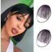 Clip On Bangs Bangs Hair Clip in Bangs Hair Extensions Dark Brown Wispy Bangs Clip on Air Bangs for Women Fringe with Temples Hairpieces Curved Bangs for Daily Wear - Buy Online on GoSupps.com