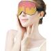 Buy Strawberry Cream Waffle Sleep Mask - Pink & Yellow | Soft Light-Blocking Eye Cover for Women | Adjustable Strap Blindfold Eye Shade - Buy Online on GoSupps.com