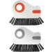 2Pcs Grout Cleaning Brush Grout Brush 2 in 1 Hard-Bristled Crevice Cleaning Brush with Scraper Portable Small Cleaning Brush with Hanging Hole for Sliding Door Rails (4.9x2.4x1 in) - Buy Online on GoSupps.com