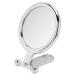 5x Magnifying Folding Adjustable Cosmetic Mirror Double Sided Makeup Mirror Portable Silver Beauty Mirror for Home and Travel Use Combination of Flat and 5x Mirror Aluminum