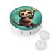 Contact Lens Case Cute Sloth Print Plastic Contact Lens Case contact Lens Care Box ontact Lens Travel Box
