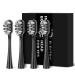 XFU-2007 Sonic Electric Battery Toothbrush Replaceable Brush Head*4 Compatible with The XF-2007 Handles(Black)