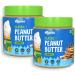 ALPI NO Classic Peanut Butter Crunch 800g - Roasted Peanuts Brown Sugar & Sea Salt - 24g Protein non-GMO Gluten Free Vegan Plant Based Peanut Butter Crunchy 400g Pack of 2