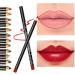 Allbesta 12 Colors Waterproof Lip Liner Pencil Dark Red Brown Lipstick Lip Contour - Buy Online on GoSupps.com