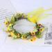 Lurrose Sunflower Crown | Bridal Flower Headdress | Hair Wreath for Weddings & Festivals | Birthday Photo Props - Buy Online on GoSupps.com