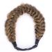 BOBIYA Messy Wide 2 Strands Synthetic Hair Braided Headband - Claybank | Stylish Hairband for Effortless Updos | International Shipping Available - Buy Online on GoSupps.com