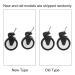 High-Quality Stroller Replacement Rubber Wheels - Yoya Vovo Stroller Accessories | 1 Pair for Front & Back - Fast International Shipping - Buy Online on GoSupps.com