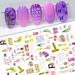 Nail Stickers 3D Nail Stickers Flowers Self-Adhesive Summer Nail Art Stickers Nail Decals for DIY Nail Art Decoration (7 Sheets) - Buy Online on GoSupps.com