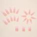Kamize Line Pink Press on Acrylic Coffin False Nails - 24PCS - Buy Online on GoSupps.com