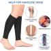 Medical Grade Calf Compression Sleeves - 20-30mmHg Graduated Pressure for Swelling, Varicose Veins, Shin Splints - Footless Compression Socks - Black, Size L - Buy Online on GoSupps.com