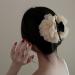 Sleek Silk Flower Hair Claw Clip Ponytail Holder for Women - Hair Accessories - Buy Online on GoSupps.com