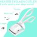 USB Rechargeable Heated Eyelash Curler with Comb - 3 Heating Modes, Long Lasting Natural Curling - Electric Eyelash Curlers (Upgrade White) - Buy Online on GoSupps.com