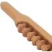 Wood Lymphatic Massage Roll Rod | Myofascial Relief & Gastro-Cellulite Massager | 10-Wheel Body Massage Tool for Optimal Wellness - Buy Online on GoSupps.com