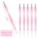 50Pcs Pink Nail Cuticle Trimmer Rubber Cleaner Dead Skin Fork Pusher Set for Women and Men - Buy Online on GoSupps.com