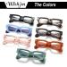 Small Square Blue Light Glasses for Men & Women | Retro Thick Rectangle Frame Computer Eyeglasses - 50mm Black - Buy Online on GoSupps.com