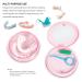 Uouovo Denture Bath Case - Leak-proof Denture Care Kit for Travel - Includes Strainer & Mirror - Pink - Buy Online on GoSupps.com