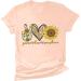 Summer Sunflower Graphic Tee Pink XX-Large | Women's Short Sleeve Plus Size Top 2023 - Buy Online on GoSupps.com