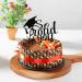 So Proud of You Cake Topper Black Glitter Congrats Grad Cake Pick for 2024 Graduation Party Decoration - Buy Online on GoSupps.com